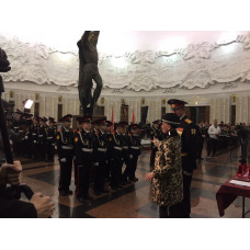 Юные кадеты приняли присягу в Музее Победы