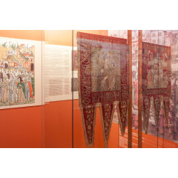 В Музее имени Андрея Рублева открылась выставка «Хоругви XVII века»