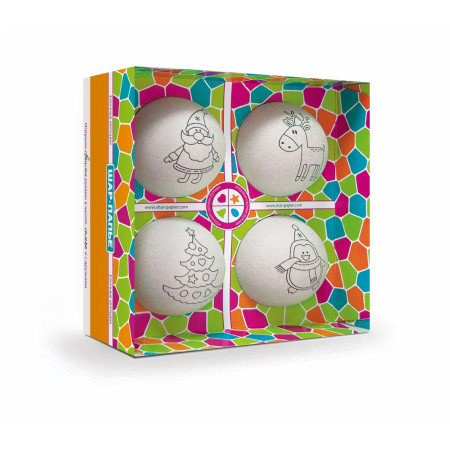 Набор для творчества ШАР-ПАПЬЕ В0270Т Елочные игрушки (4 шара)