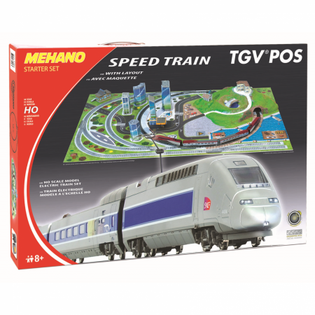 Железная дорога MEHANO T111 TGV Pos с ландшафтом