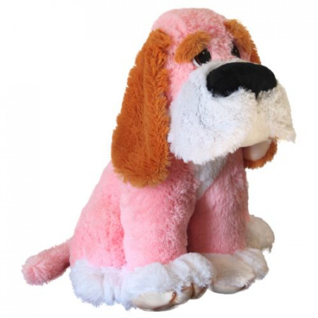Мягкая игрушка Собака Серапей сидячий (С)И /45 см/, цвет Розовый