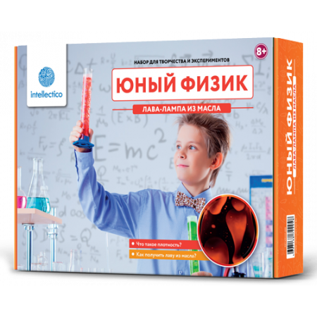 Набор для опытов INTELLECTICO 204 Юный Физик.Лава-лампа из масла Набор для опытов INTELLECTICO 204 Юный Физик.Лава-лампа из масла