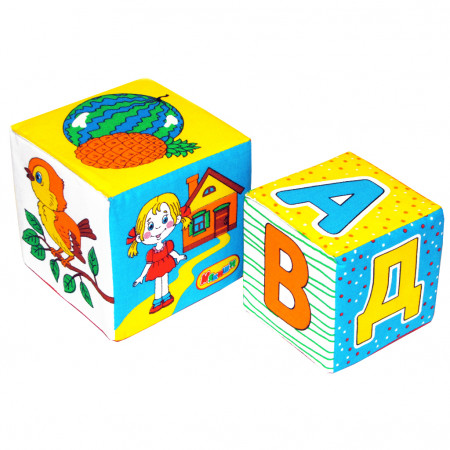 Кубики МЯКИШИ 170 АБВГДЕйка