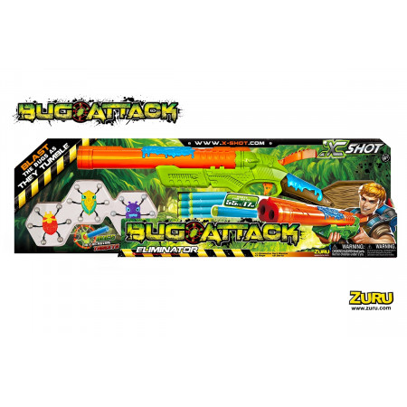 Бластер X-SHOT 4802 Ружье с мишенями "Атака Пауков"