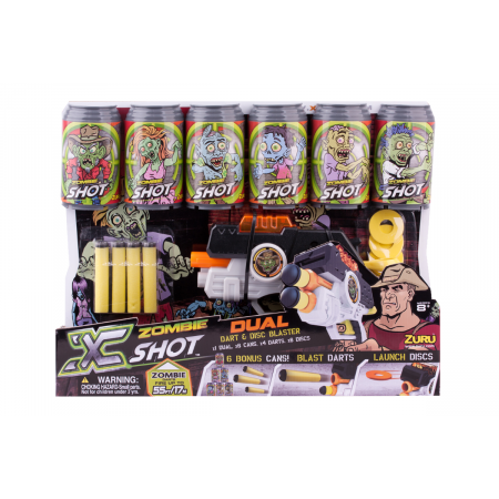 Бластер X-SHOT 1163 Зомби Бластер "Двойной выстрел"
