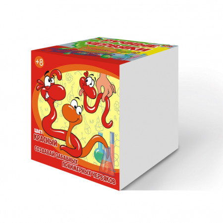 Набор для опытов GOOD FUN GF002R Цветные полимерные червяки Красный