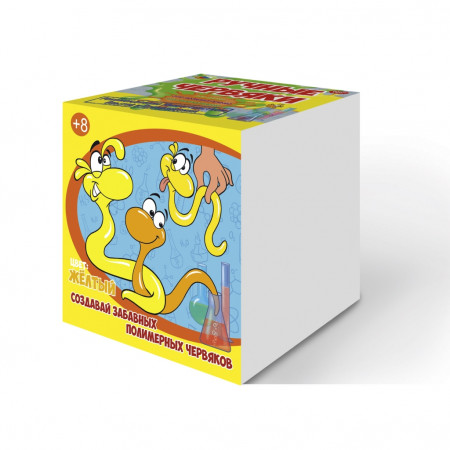 Набор для опытов GOOD FUN GF002Y Цветные полимерные червяки Желтый