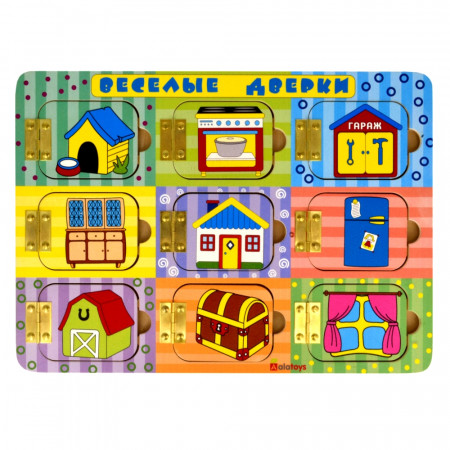 Набор ALATOYS бб204 Бизиборд Веселые дверки