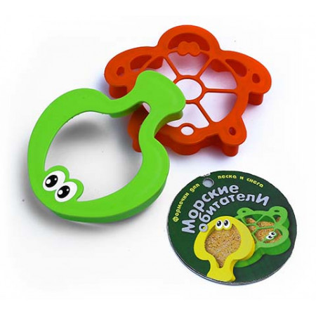 Формочка БИПЛАНТ 16013 Морские обитатели, 2 шт. № 1