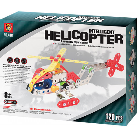 Конструктор ORIGAMI 00627 Вертолет 120 деталей