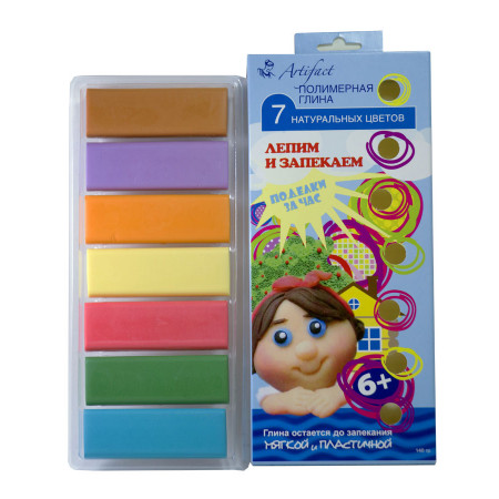 Полимерная глина ARTIFACT 7507-18 7 натуральных цветов Полимерная глина ARTIFACT 7507-18 7 натуральных цветов