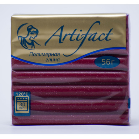 Полимерная глина ARTIFACT G3581 Красный с блестками