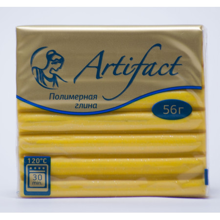 Полимерная глина ARTIFACT G1791 Лимонный с блестками