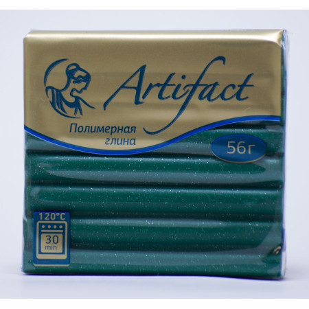Полимерная глина ARTIFACT G0283 Изумрудный с блестками Полимерная глина ARTIFACT G0283 Изумрудный с блестками