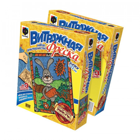 Фреска ФАНТАЗЕР 408003 Заяц-огородник витражная Фреска ФАНТАЗЕР 408003 Заяц-огородник витражная