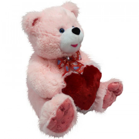 Мягкая игрушка Медведь Миша с сердцем (Г)И /125 см/, цвет Розовый