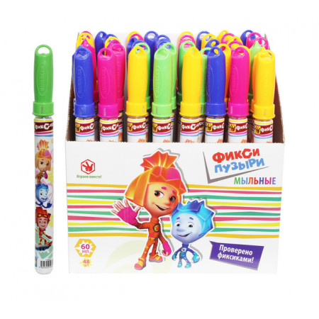 Мыльные пузыри 1TOY Т59625 Фиксики колба 60 мл.