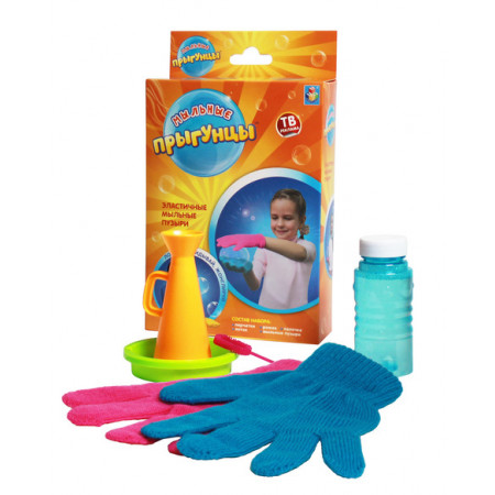 Мыльные пузыри 1TOY Т58674 Прыгунцы, 80 мл., 3+