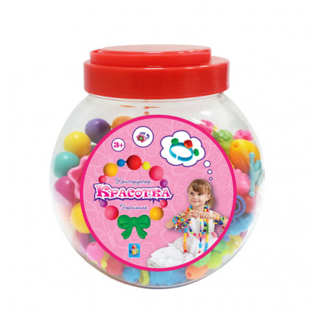 Набор 1TOY Т80586 Конструктор украшений 650 деталей в банке