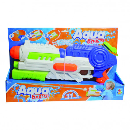 Водное оружие 1TOY Т59473 Бластер Аквамания