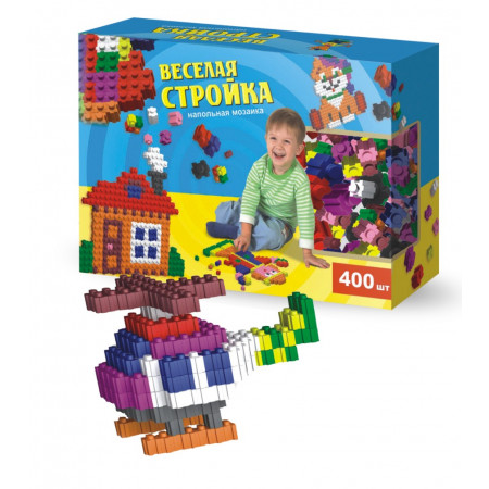 Конструктор ЭРА С-165 Веселая стройка 400 шт Тип 1