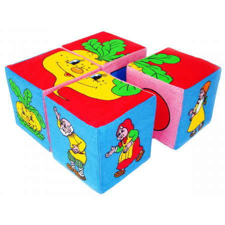 Кубики ДЕЛЬФИН Д-22-10 Репка