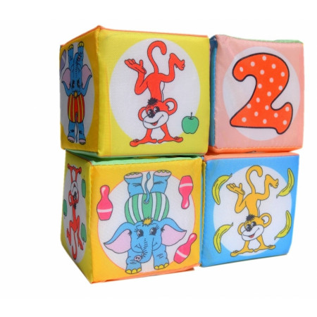 Кубики ДЕЛЬФИН Д-364-16 Весёлый счёт