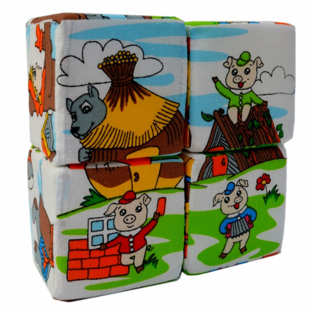 Кубики ДЕЛЬФИН Д-112-12 Сказки Кубики ДЕЛЬФИН Д-112-12 Сказки