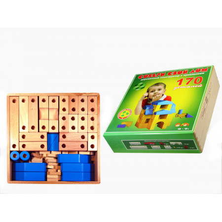 Конструктор ПРЕСТИЖ-ИГРУШКА Д2170 Собери свой дом с креплением 170 деталей