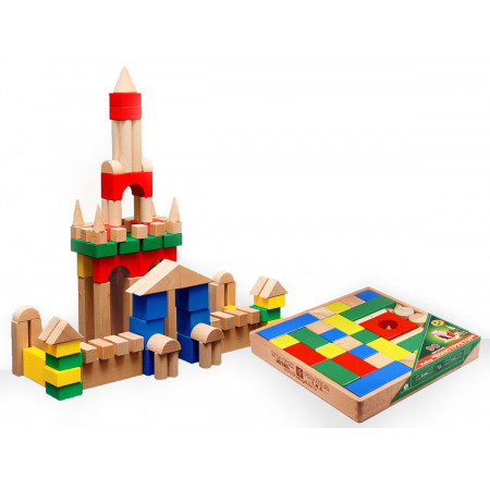 Конструктор ПРЕСТИЖ-ИГРУШКА КЦ2491 Настольный цветной 90 деталей