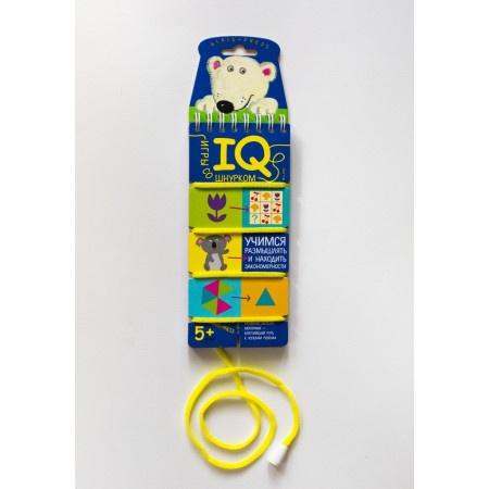 Развивающая игра АЙРИС-ПРЕСС 64179 Учимся размышлять и находить закономерности (со шнурком)