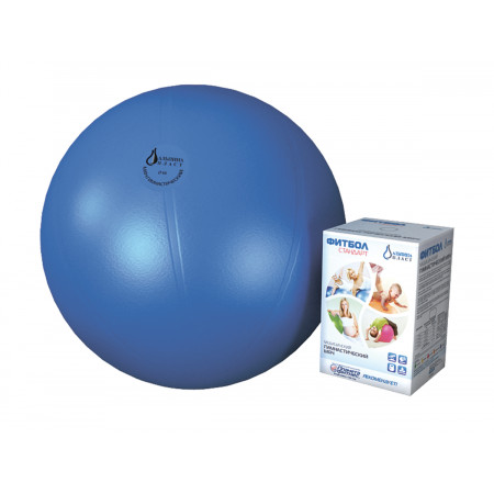 Медицинский гимнастический мяч Фитбол АЛЬПИНА ПЛАСТ 4020451062 Стандарт 450 мм голубой