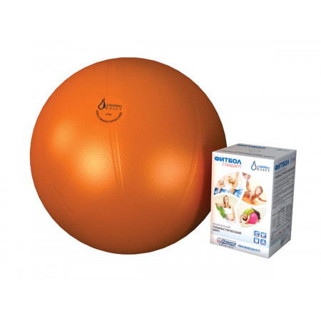 Фитбол АЛЬПИНА ПЛАСТ медицинский гимнастический мяч 4020751052 Стандарт 750 мм оранжевый