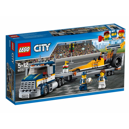 Конструктор LEGO 60151 City Грузовик для перевозки драгстера