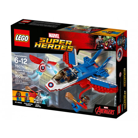 Конструктор LEGO 76076 Super Heroes Воздушная погоня Капитана Америка