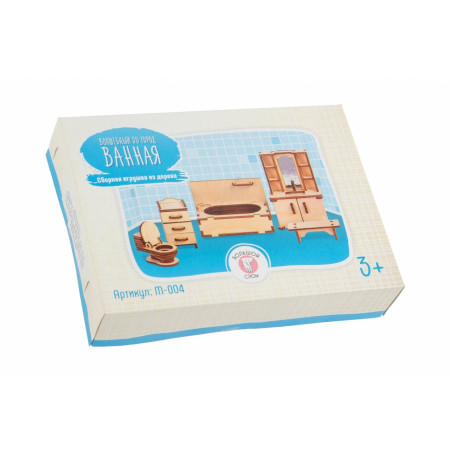 Набор кукольной мебели БОЛЬШОЙ СЛОН М-004 Ванная