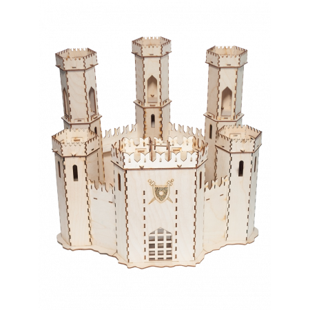Сборная деревянная модель БОЛЬШОЙ СЛОН Д-004 Крепость Крестоносцев