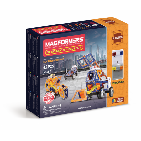 Магнитный конструктор MAGFORMERS 706004 XL Double Cruiser Set 42