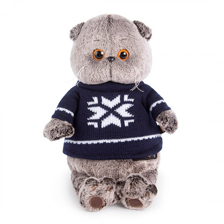 Мягкая игрушка BUDI BASA Ks22-044 Басик в свитере 22 см