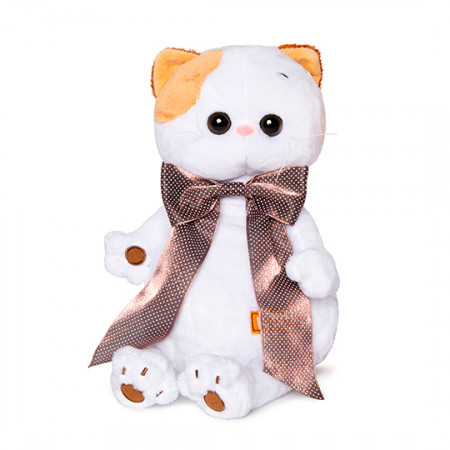 Мягкая игрушка BUDI BASA LK24-003 Ли-Ли с атласным коричневым бантом 24 см Мягкая игрушка BUDI BASA LK24-003 Ли-Ли с атласным коричневым бантом 24 см