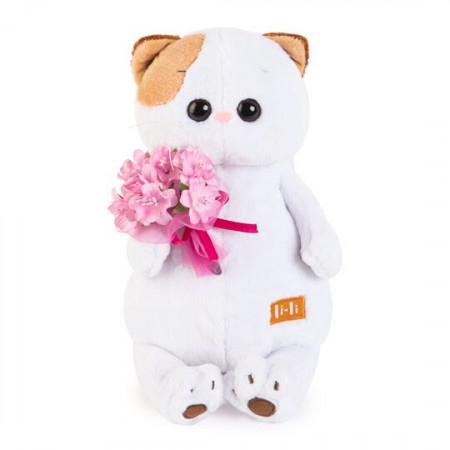 Мягкая игрушка BUDI BASA LK24-008 Ли-Ли с розовым букетом