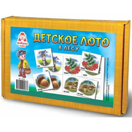 Настольная игра АЗБУКА ТОЙС ДЛ-0003 Лото В лесу