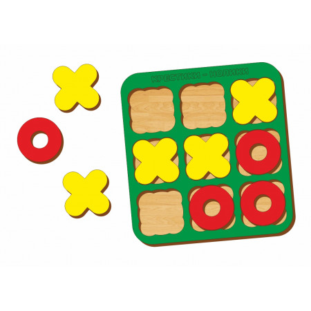 Логическая игра WOODLAND 066101 Крестики-нолики 1