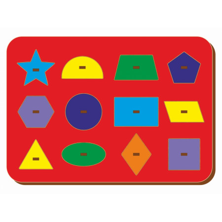 Рамка-вкладыш WOODLAND 082104 Монтессори геометрия 3