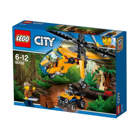 Конструктор LEGO 60158 City Грузовой вертолёт исследователей джунглей