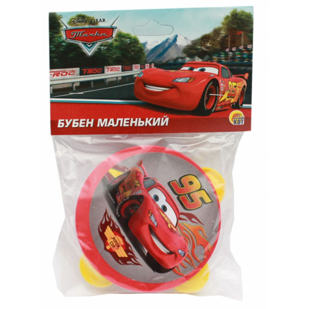 Игрушка РЫЖИЙ КОТ И-1813 Бубен маленький Disney Тачки