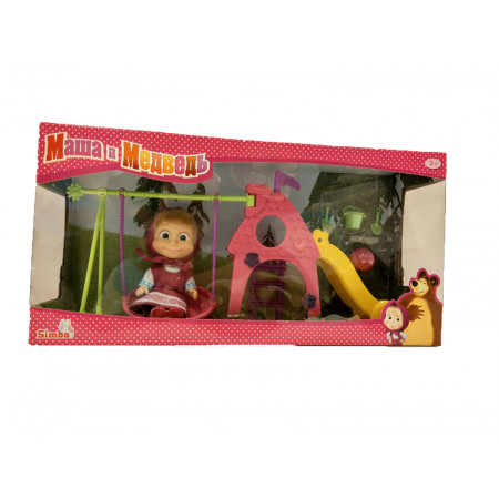 Кукла SIMBA 9301816 Маша с детской площадкой