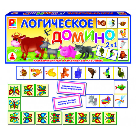 Домино РАДУГА С-534 Логическое Животные