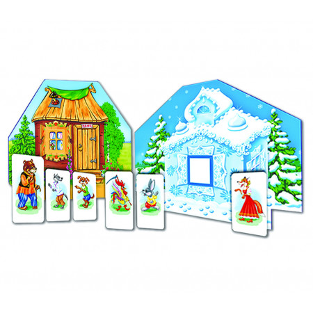 Развивающая игра РАДУГА С-632 Заюшкина избушка (с кармашками)