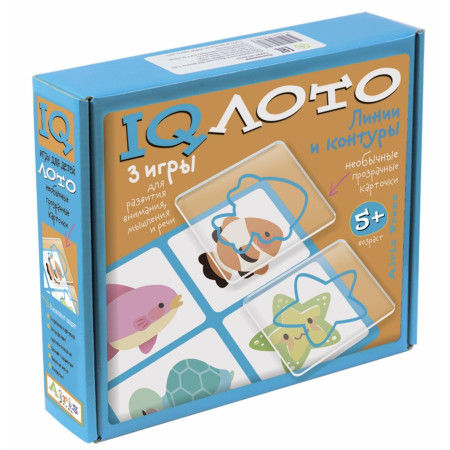 Набор АЙРИС-ПРЕСС 58840 Пластиковое лото. Линии и контуры. (5+)